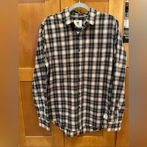 Árbor Black, Red & White Checkered Button Down - Size Large Excellent Condition